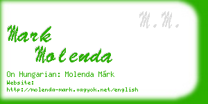 mark molenda business card